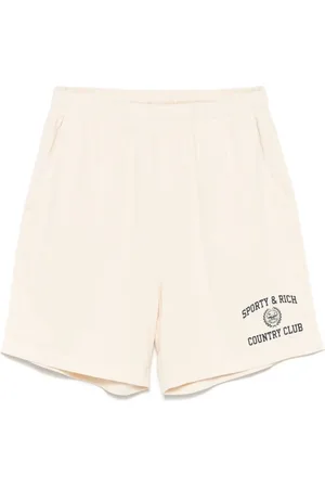 Sporty & Rich Varsity træningsshorts med våbenskjoldtryk