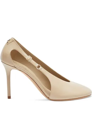 Courrèges 100 mm Oblique pumps i læder