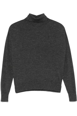 PESERICO SIGN Sweater med rullekrave og lurex-detalje