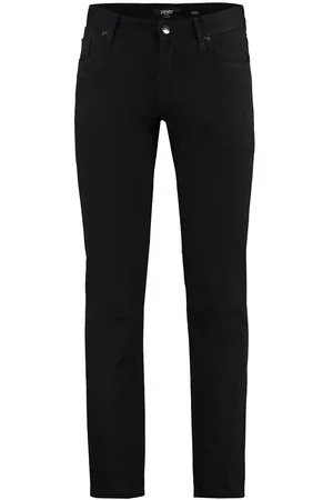 Fendi FF-broderede jeans med smal pasform