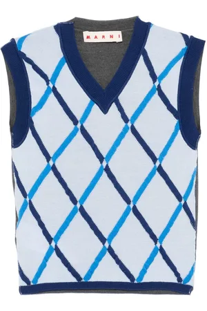 Marni Vest med diamantmønster