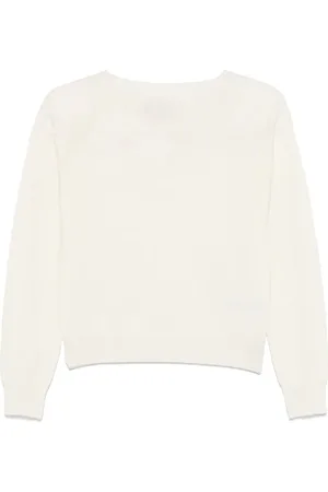 Ermanno Firenze Sweater med blomster-broderi