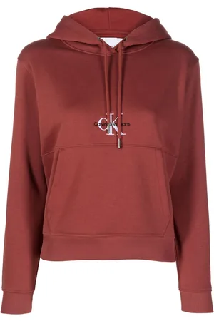 Calvin Klein Hættetrøje med snoretræk og logo på brystet