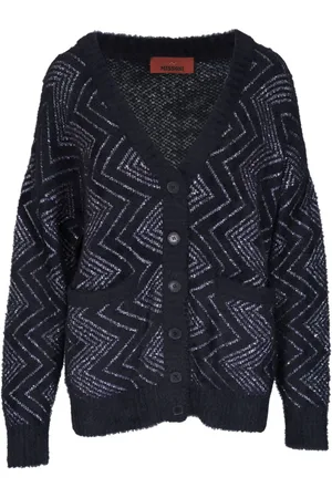 Missoni Zigzagvævet cardigan med knapper