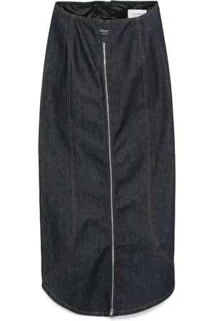 COPERNI Lang denimnederdel