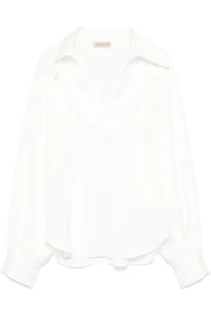 BLANCA Bluse med seersucker-tekstur