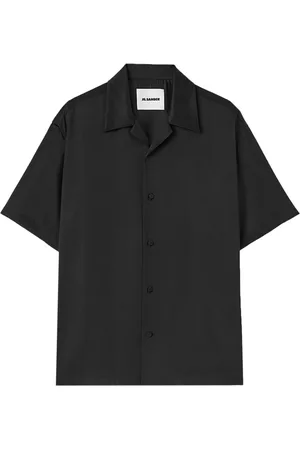 Jil Sander Kortærmet skjorte med takket krave