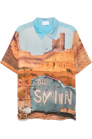 BLUE SKY INN Canyon Sign skjorte