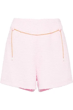 Edward Achour Paris Bouclé-shorts med kædedetalje