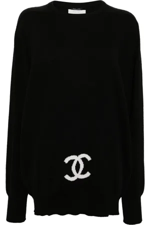 CHANEL 1994 trøje med CC-intarsia