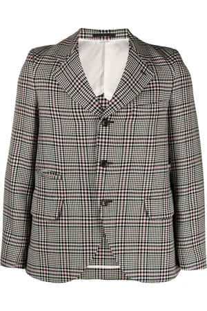 Comme des Garçons Enkeltradet houndstoothmønstret blazer