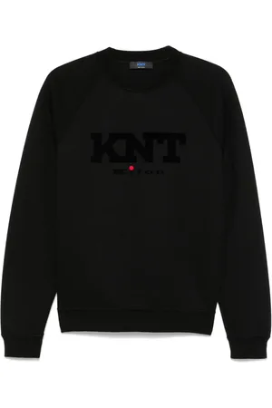 Kiton Sweatshirt med flock-tekstur og logo