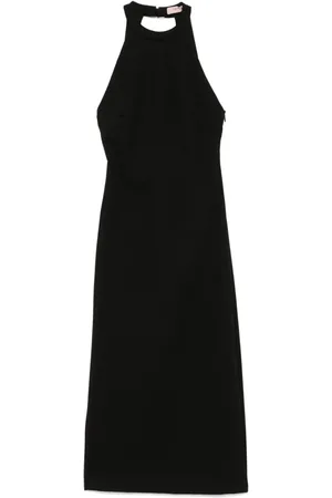 Twin-Set Mellemlang kjole med halterneck