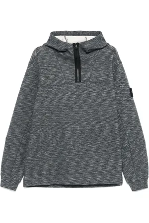 Stone Island Hættetrøje med kompasmærke og logo