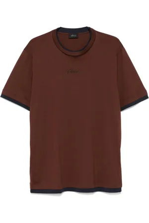 BRIONI T-shirt med logobroderi