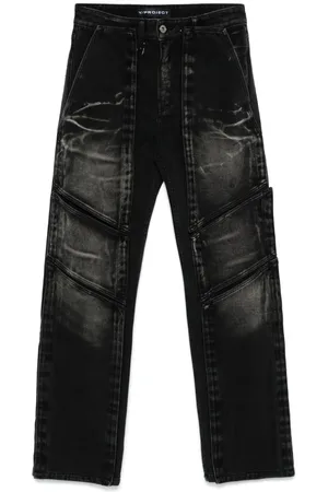 Y / PROJECT Jeans med burrelukning og flere paneler