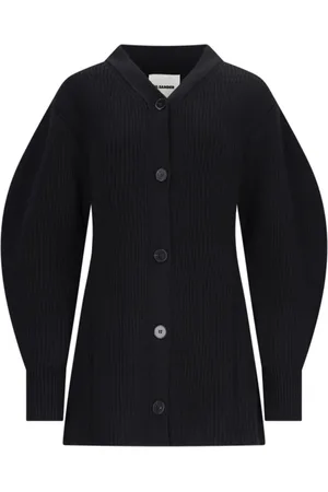 Jil Sander Ribstrikket cardigan