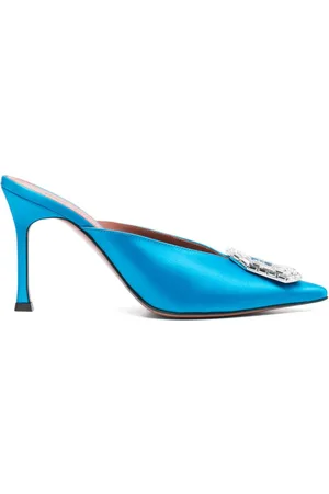 Amina Muaddi 90 mm Camelia mules