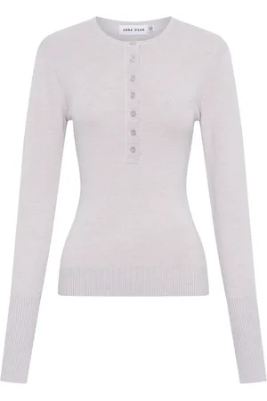 Anna Quan T-shirt med knapper i kraven
