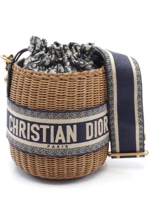 Dior Oblique Wicker bucket-taske fra 2010
