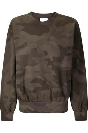 ARIES Sweatshirt med slitageeffekt og kamuflagetryk