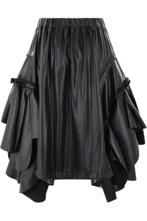 Comme des Garçons Mellemlang nederdel med plisseringer