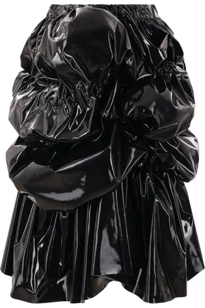 Comme des Garçons Mellemlang nederdel med ruchedetalje