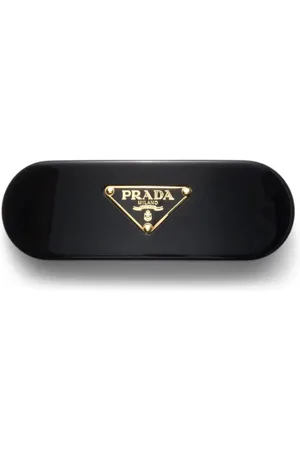 Prada Hårspænde med trekantet logo