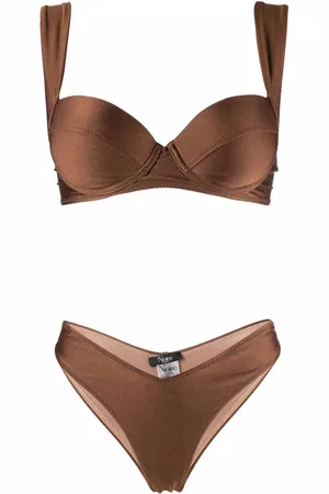 Noire Swimwear Bikinisæt i balconette-stil og satin-finish