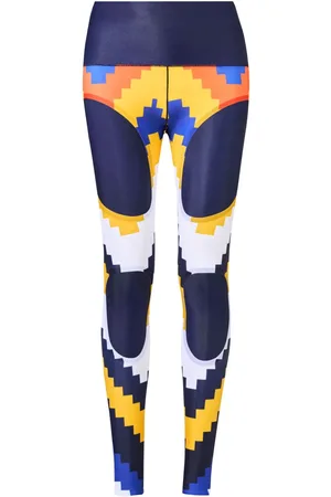 Perfect Moment Kompressionsleggings med chevron-tryk
