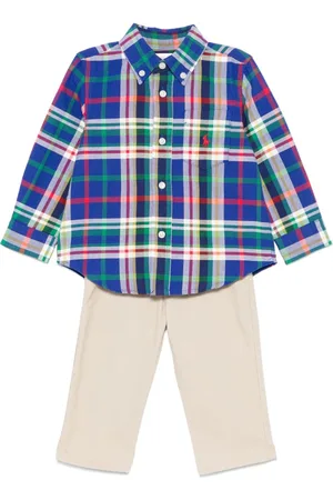 Ralph Lauren Skotskternet Oxford chinos-sæt