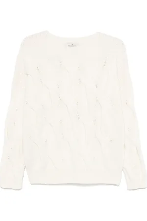 BRUNO MANETTI Kabelstrikket sweater