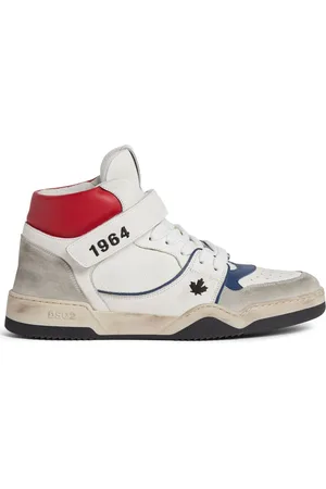 Dsquared2 High-top Spiker sneakers med slitageeffekt