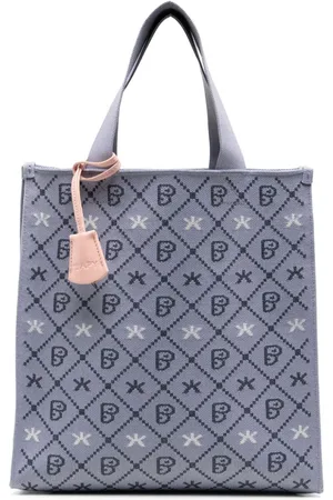BAPY Argyle-ternet tote med grafisk tryk