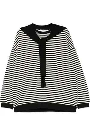 B+AB Sweatshirt med vikle-tørklæde