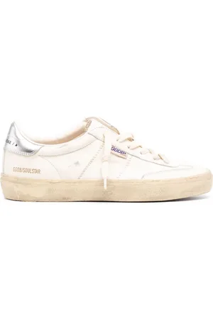 Golden Goose Soul Star sneakers med slitageeffekt og glitter