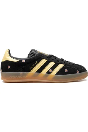 adidas Gazelle Indoor "Core Black/Almost Yellow/Floral" sneakers