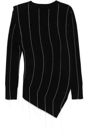 SACAI Stribet Chalk-sweater