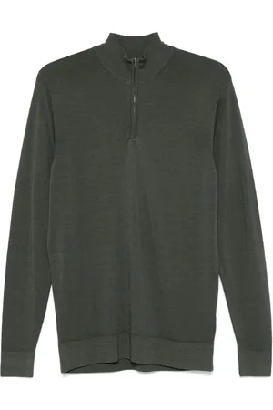 Sunspel Sweater med halv lynlås