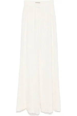 Elie saab Broderede bukser med svaj