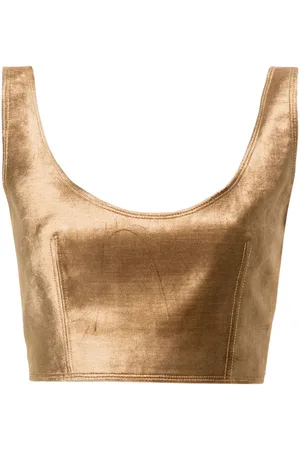 FORTE FORTE Cropped tanktop i velour
