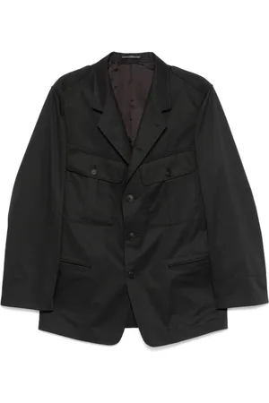 YOHJI YAMAMOTO Blazer med plisseret detalje