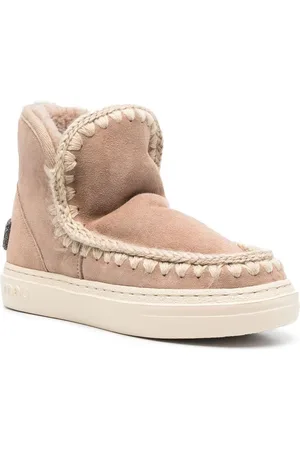 Mou Hæklede sneaker-støvler med søm-detalje