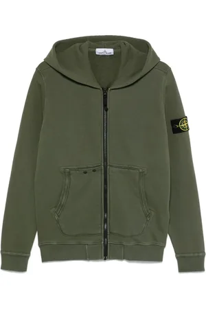 Stone Island Hættetrøje med kompasmærke og logo