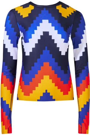 Perfect Moment Kompressionstop med chevron-tryk