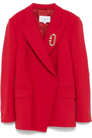 Casablanca Asymmetrisk dobbeltradet blazer