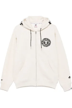 A Bathing Ape Jakke med hætte og Moonface-logo