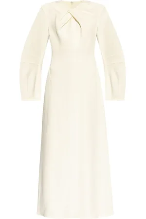 Jil Sander Lang kjole med knudedetalje