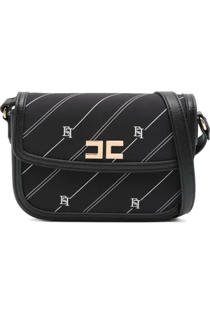 Elisabetta Franchi Skuldertaske med logo-jacquard