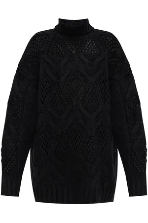 Sportmax Lang diamantstrikket trøje
